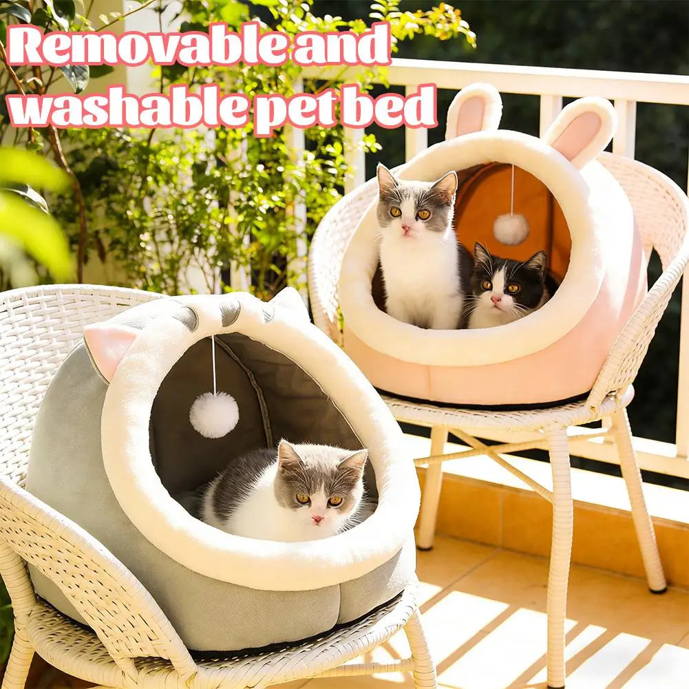 Pet Tent Cave Bed for Cats Small Dogs - MyPetDollar.com