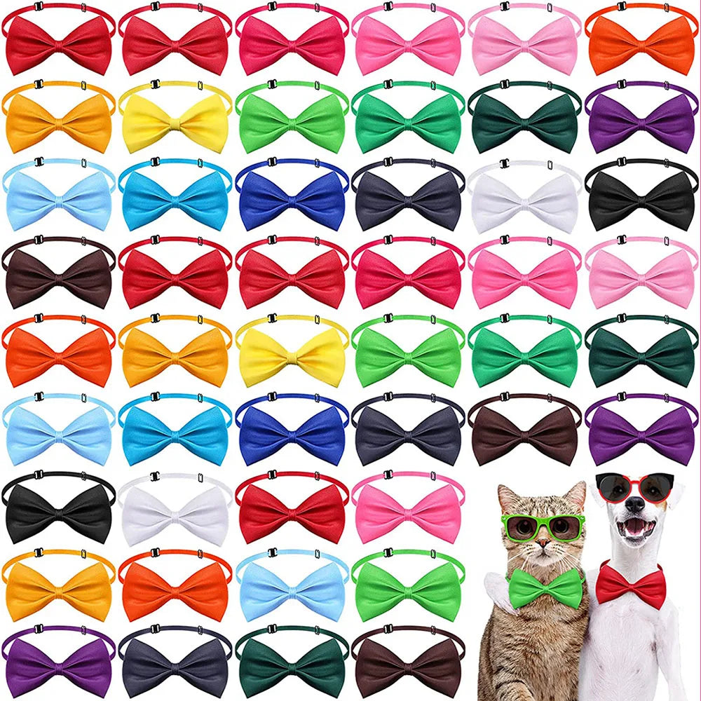 50pcs Dog Bow Ties for Dogs with Adjustable - MyPetDollar.com