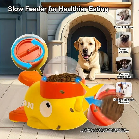 Cartoon Little Yellow Duck Shape Interactive - MyPetDollar.com
