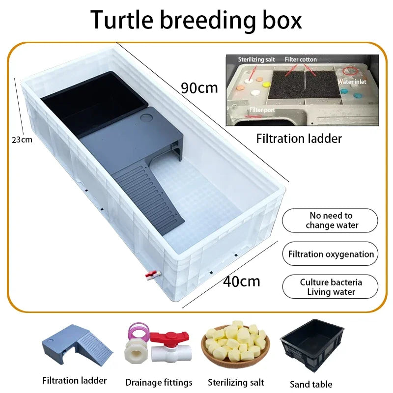 Household Terrariums Large Turtle Breeding Box for Reptiles