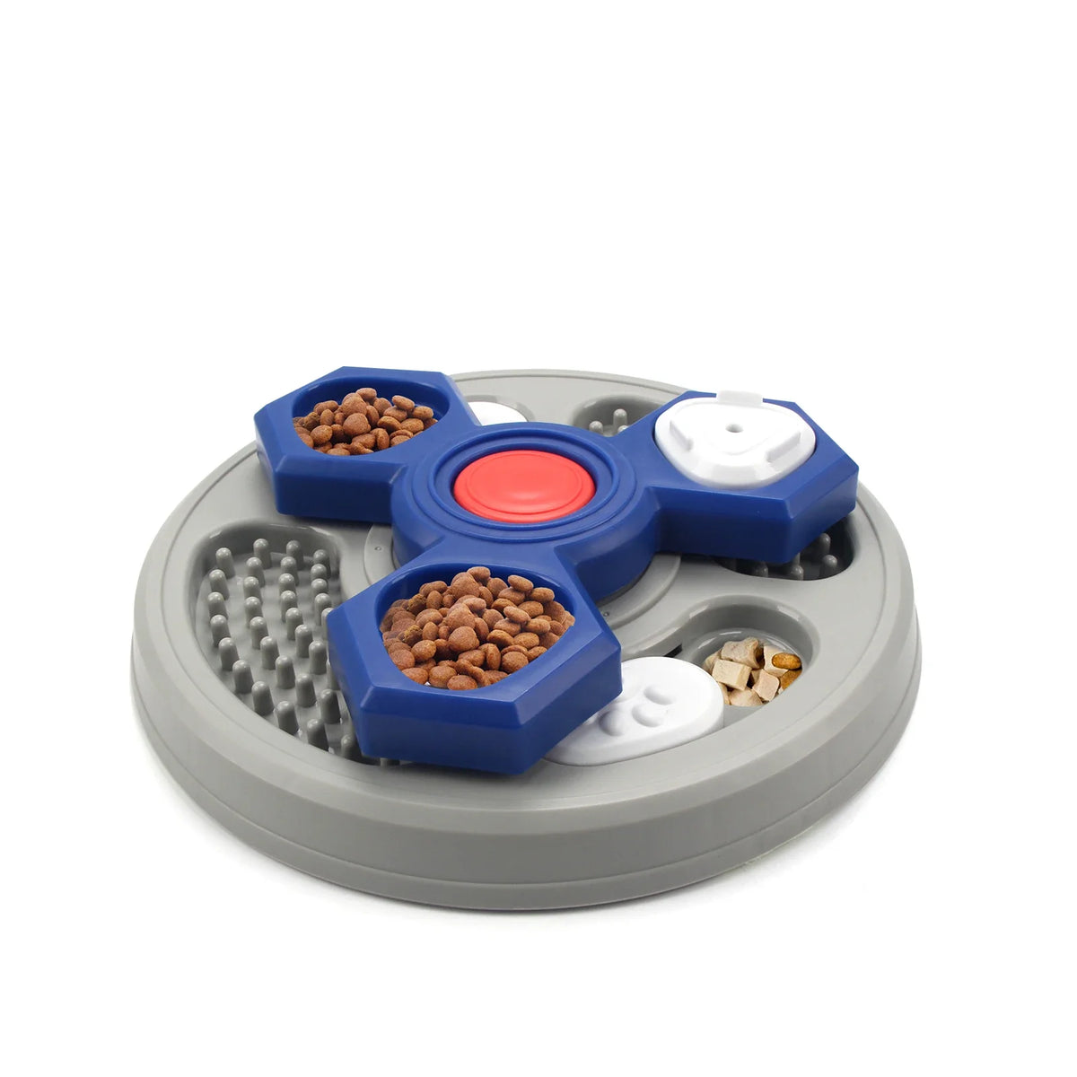 2-Layers Dog Puzzle Toys Slow Feeder Food Dispenser