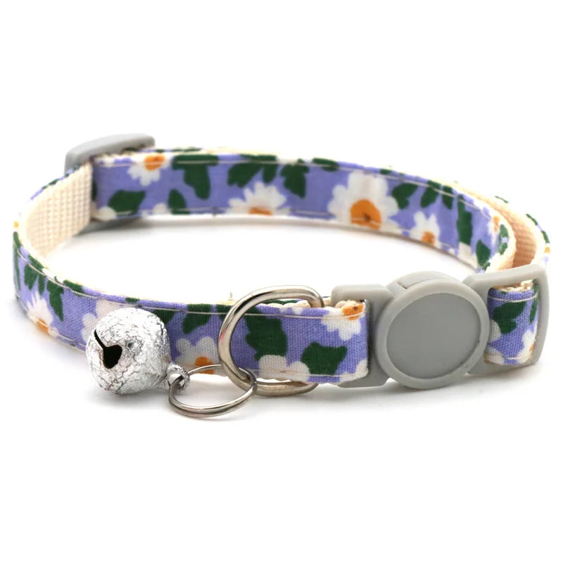 Adjustable Little Daisy Dog Neck Scarf Puppy Breakaway Cat – 8 Colors