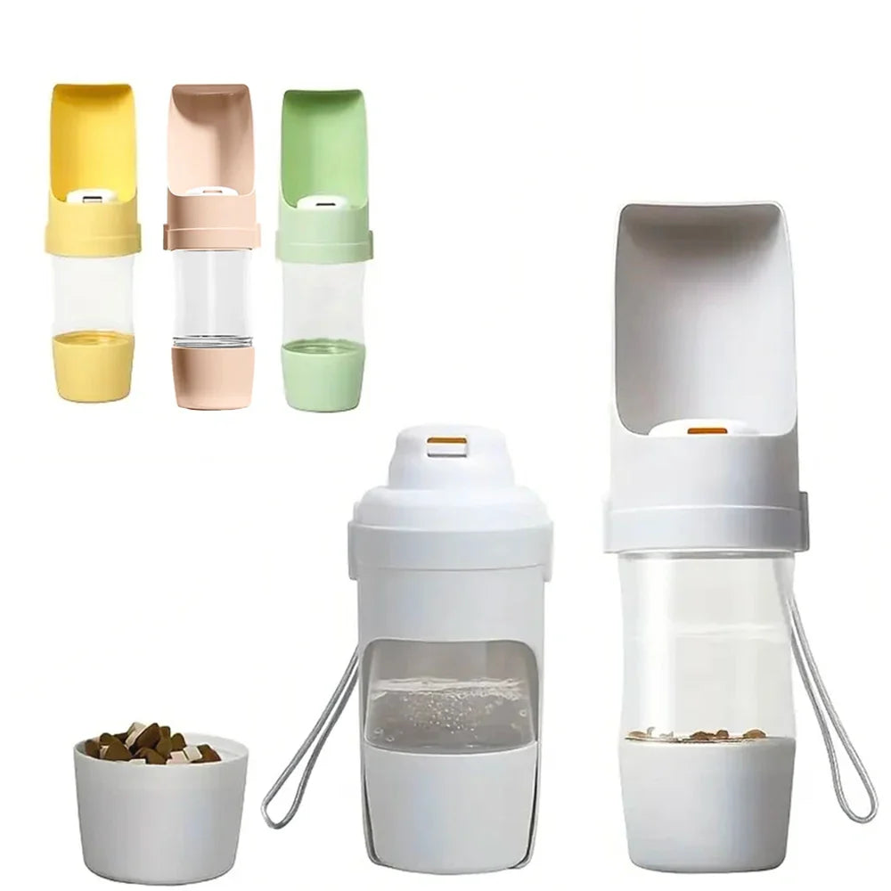 Pet Travel Water Bottle Portable with Food - MyPetDollar.com