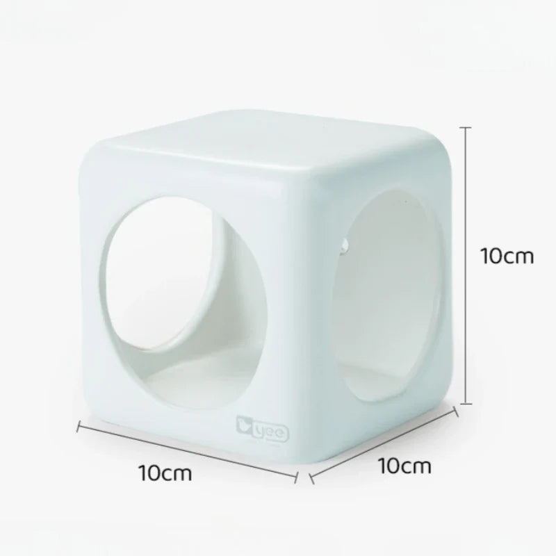 Hamster Hideout Tunnel Ceramic Proof Bite Golden Enclosure – Small Pet Supplies