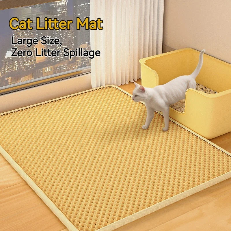 Double Layer Cat Litter Mat Anti-Scatter - MyPetDollar.com