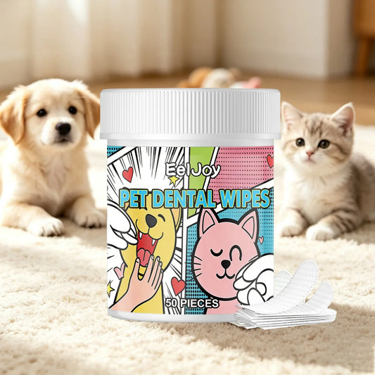 50 Pack Pet Dental Finger Wipes Tooth - MyPetDollar.com