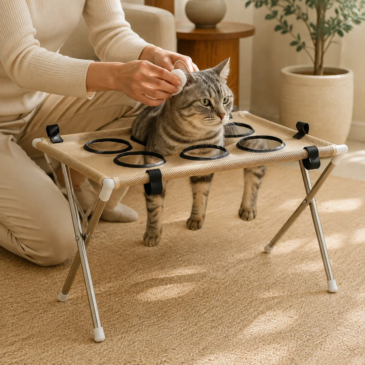 Portable Foldable Pet Grooming Stand - MyPetDollar.com