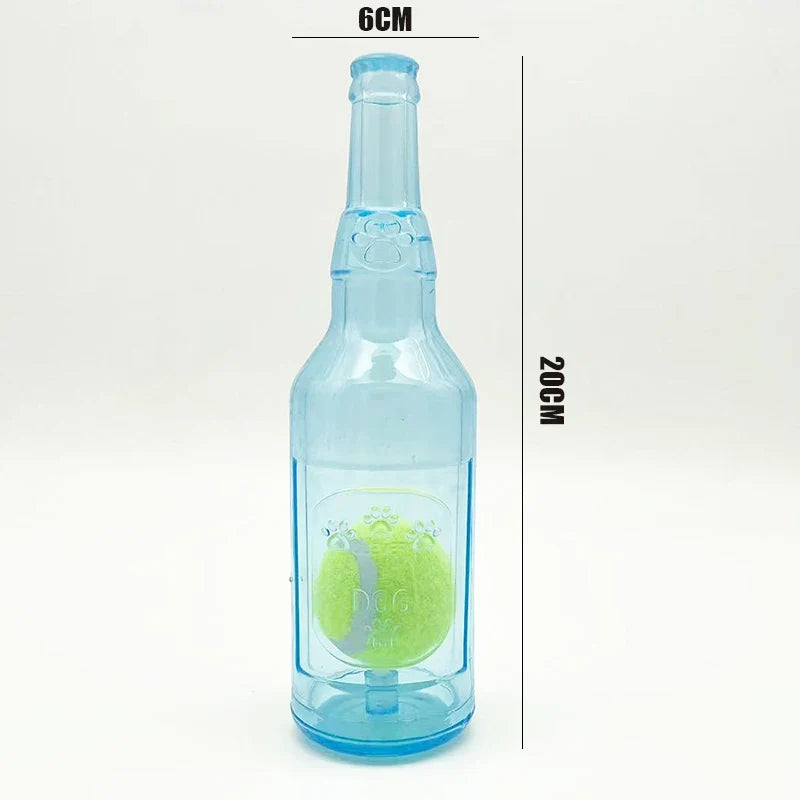 Dog Chew Plaything TPR Bite-resistance Beer Bottle – Dog Toys & Play