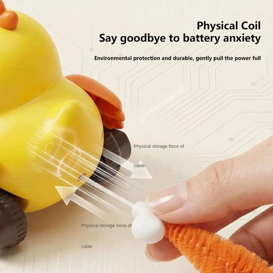 Creative Wind Up Bird Shape Interactive Cat Tail Pull Play (2 colors)