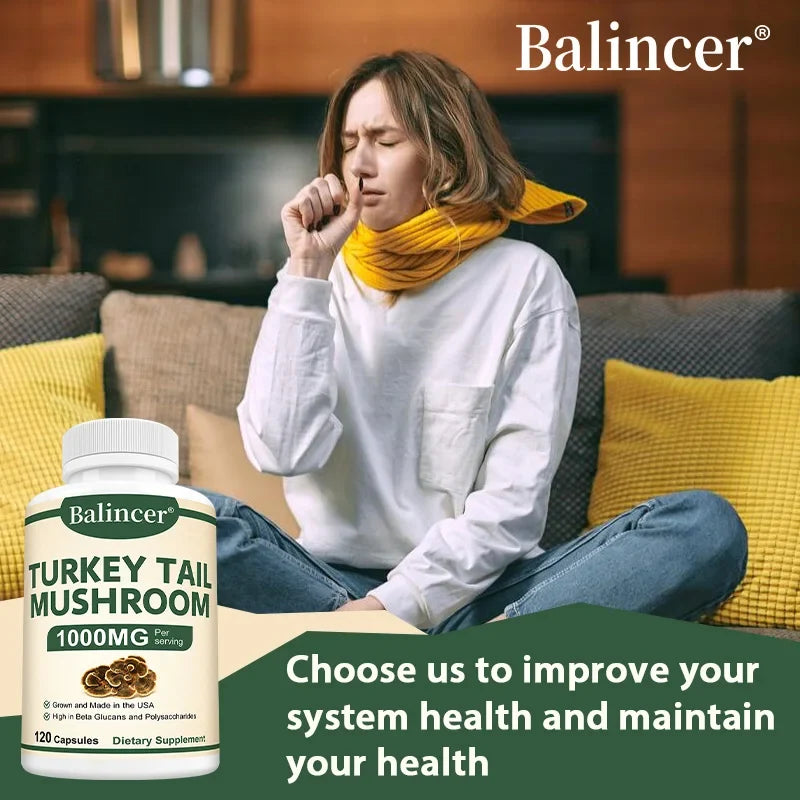 Turkey tail mushroom supplement capsules, - MyPetDollar.com
