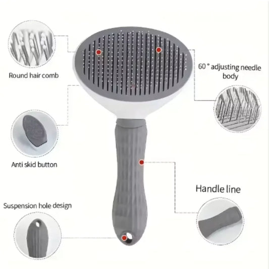 One-Click Pet Hair Removal Comb for Easy - MyPetDollar.com