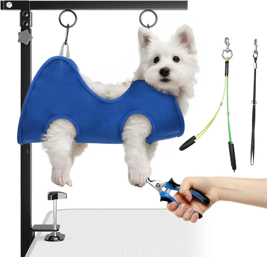 Pet Dog Grooming Hammock with Table Clamp - MyPetDollar.com