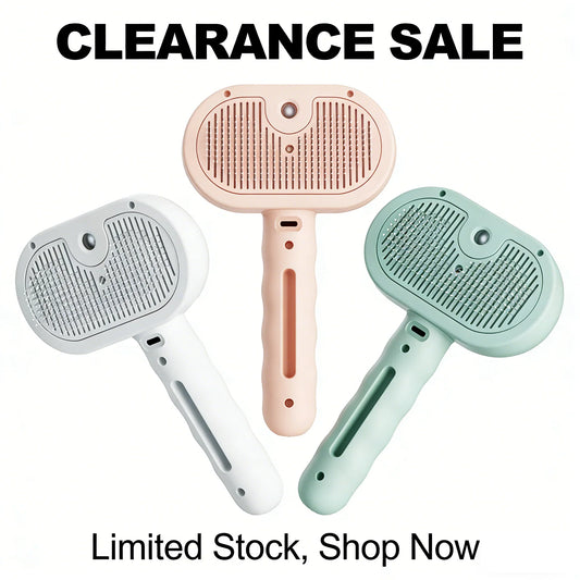 3in1 Pet Steam Spray Grooming Brush for Dogs - MyPetDollar.com