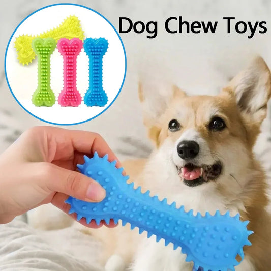 1/3pcs Pet Bone Shape Teeth Chew Toy Soft - MyPetDollar.com