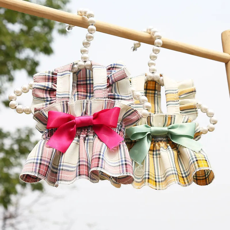 Checkered Dog Dress, Dog Cat, Small and - MyPetDollar.com