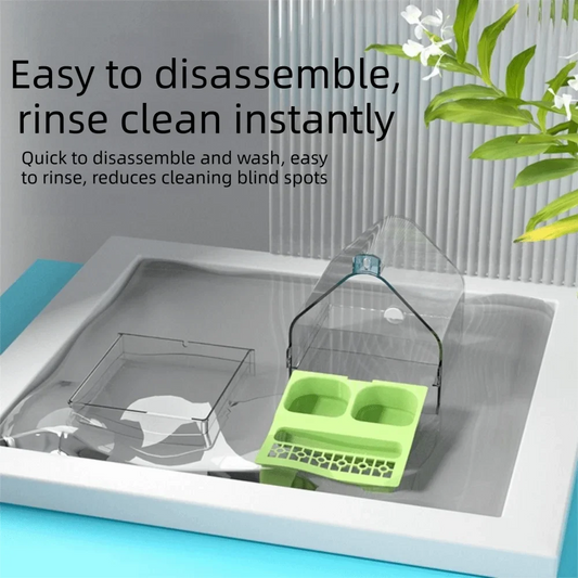 Removable Tray Bird Cage Feeder Box No Mess - MyPetDollar.com