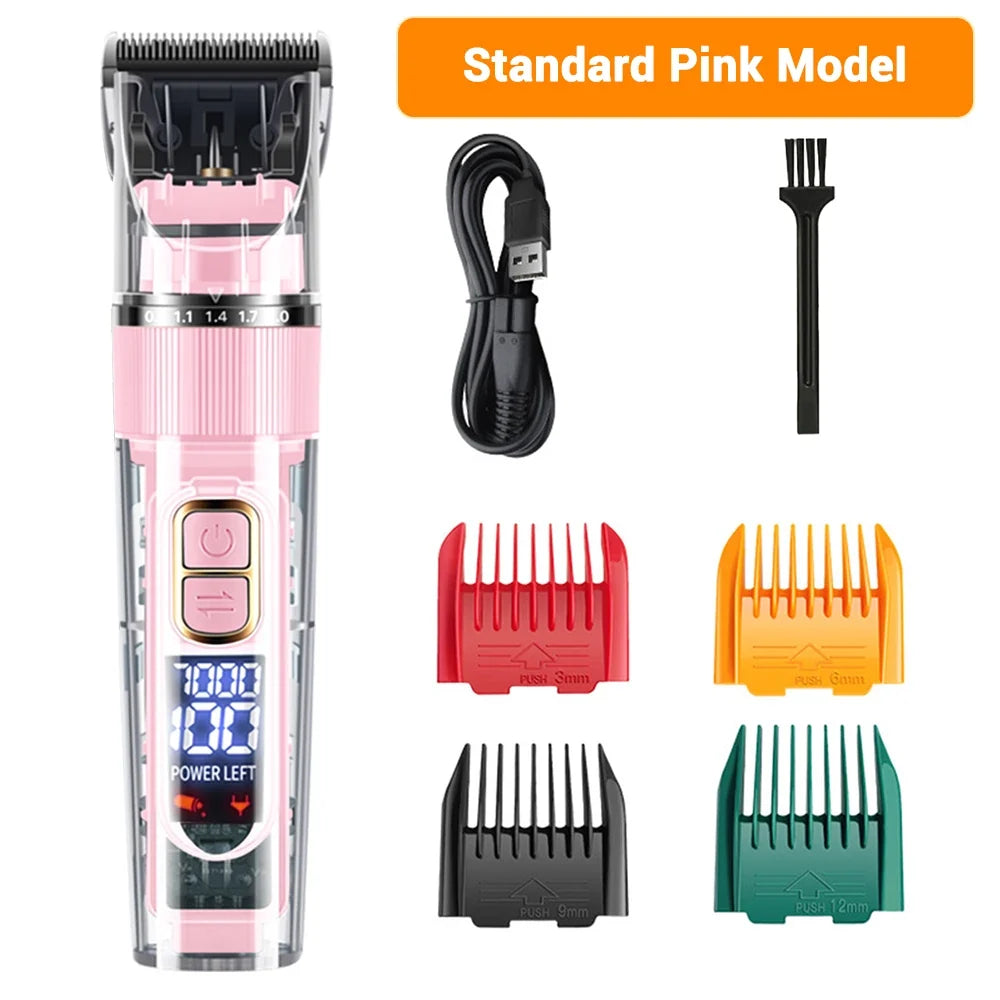 Electric Pet Grooming Clipper with Smart Display Three Speed, Waterproof
