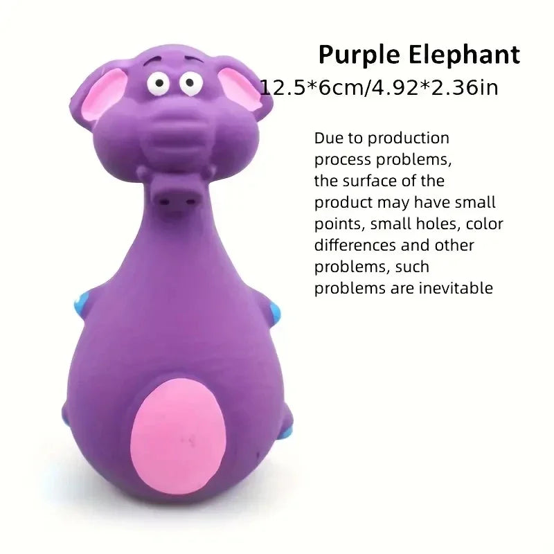 Soft Rubber Chewy Toys Four Styles Squeaky Interactive – 4 Colors