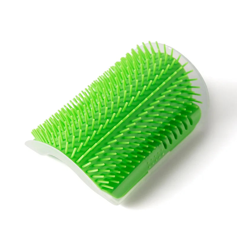 Soft Cat Self Groomer Grooming Brush Wall Corner Scratcher – 4 Colors