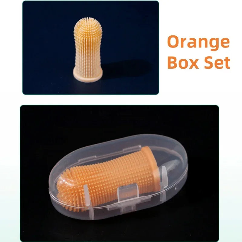360 Silicone Pet Finger Toothbrush Dog & Cat Oral Care Glove