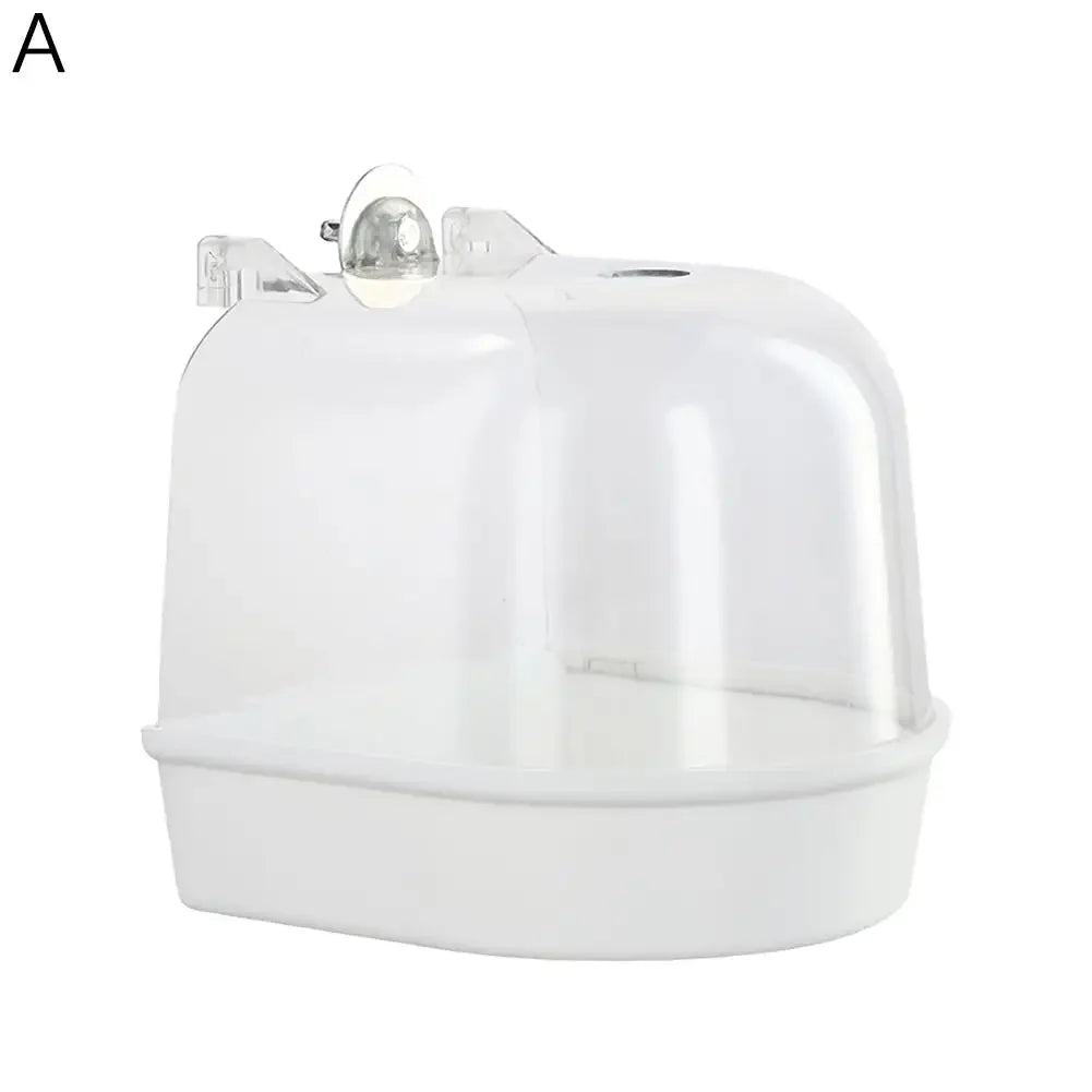 4colors Bird Bath for Cage Cleaning Pet Supplies Cockatiel – 4 Colors