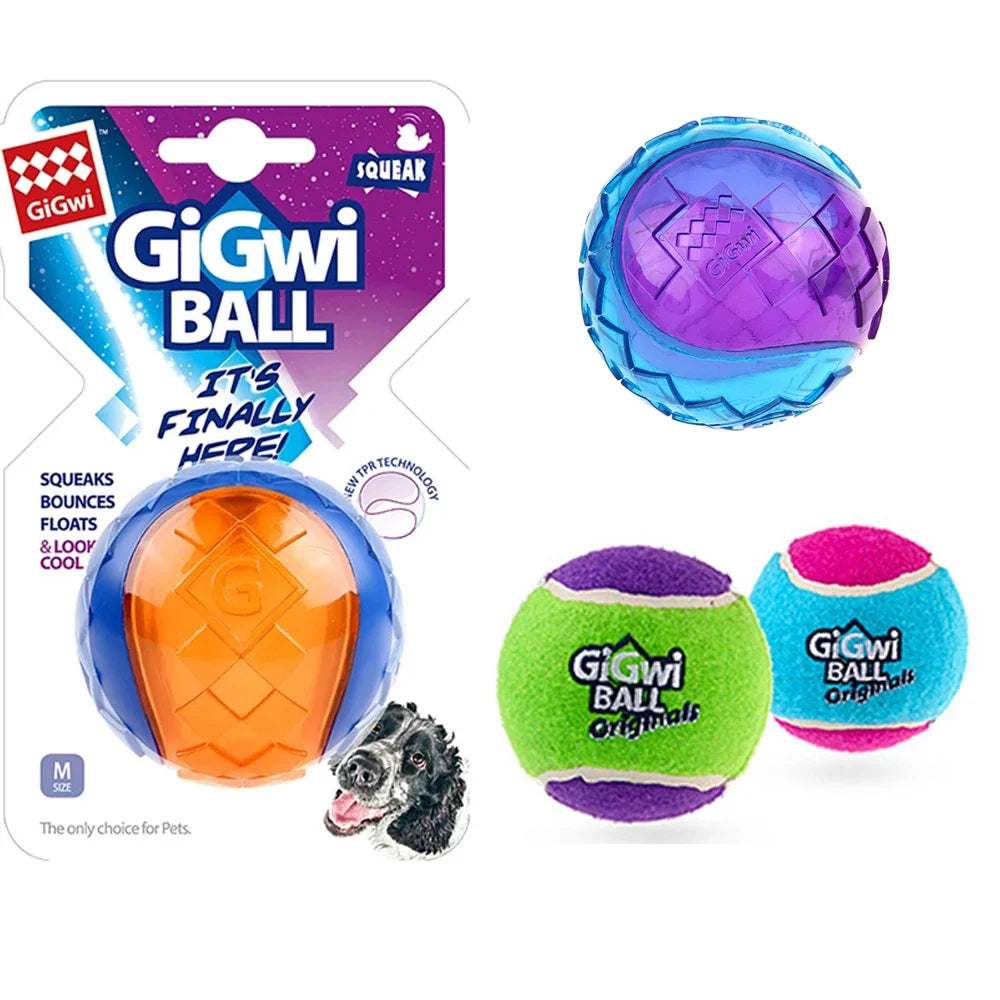 2pcs Pet Dog Squeaky Toys Ball Tennis Ball - MyPetDollar.com