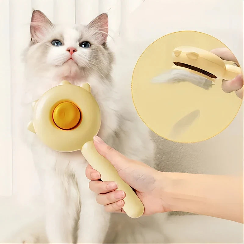 Pet Comb One-Key Hair Removal Cleaning Brush - MyPetDollar.com