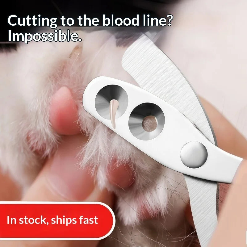 Silicone Handle Pet Nail Clipper Stainless - MyPetDollar.com