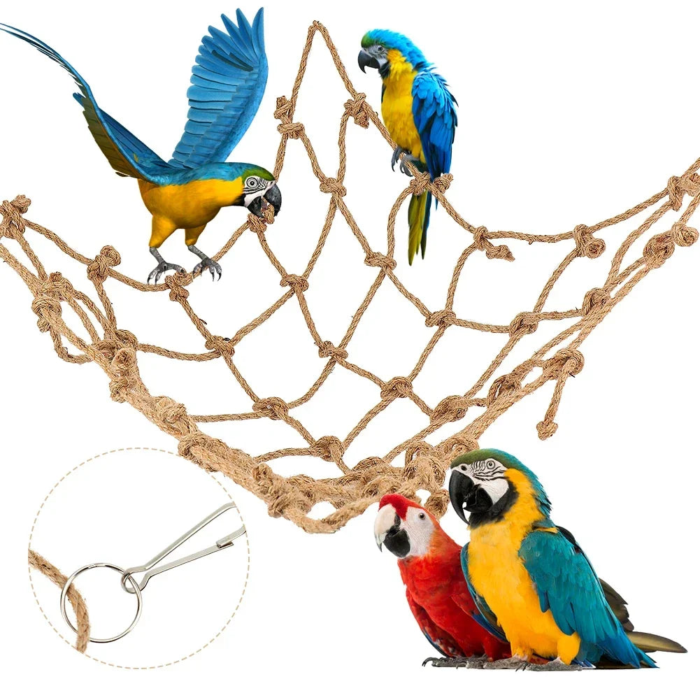 40*40cm Parrot Climbing Net Bird Toy Swing - MyPetDollar.com
