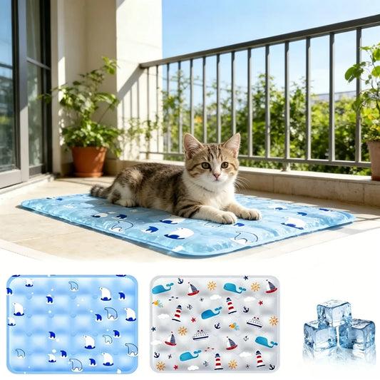 Ice Silk Self Cooling Pet Mat for Dogs Cats - MyPetDollar.com