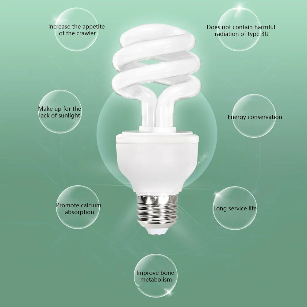 UVB 5.0 10.0 Reptile Heating Lamp13W 26W UVB - MyPetDollar.com