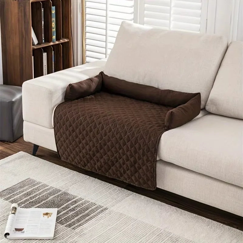 Check Dog Bed with Bolster,Waterproof Pet - MyPetDollar.com