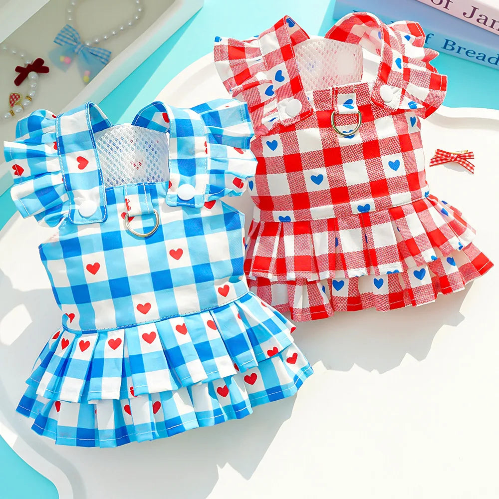 1Pcs Princess Style Dog Clothes Striped Cat - MyPetDollar.com