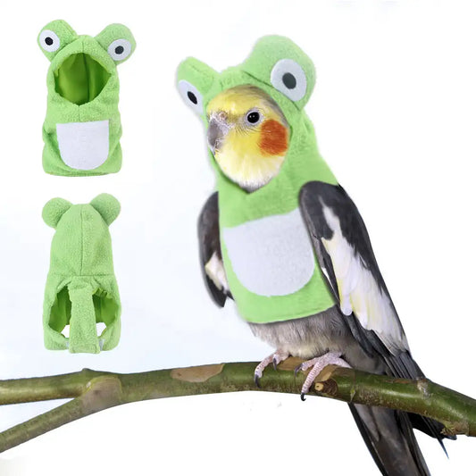Funny Frog Shaped Birds Clothes Plush Flying - MyPetDollar.com