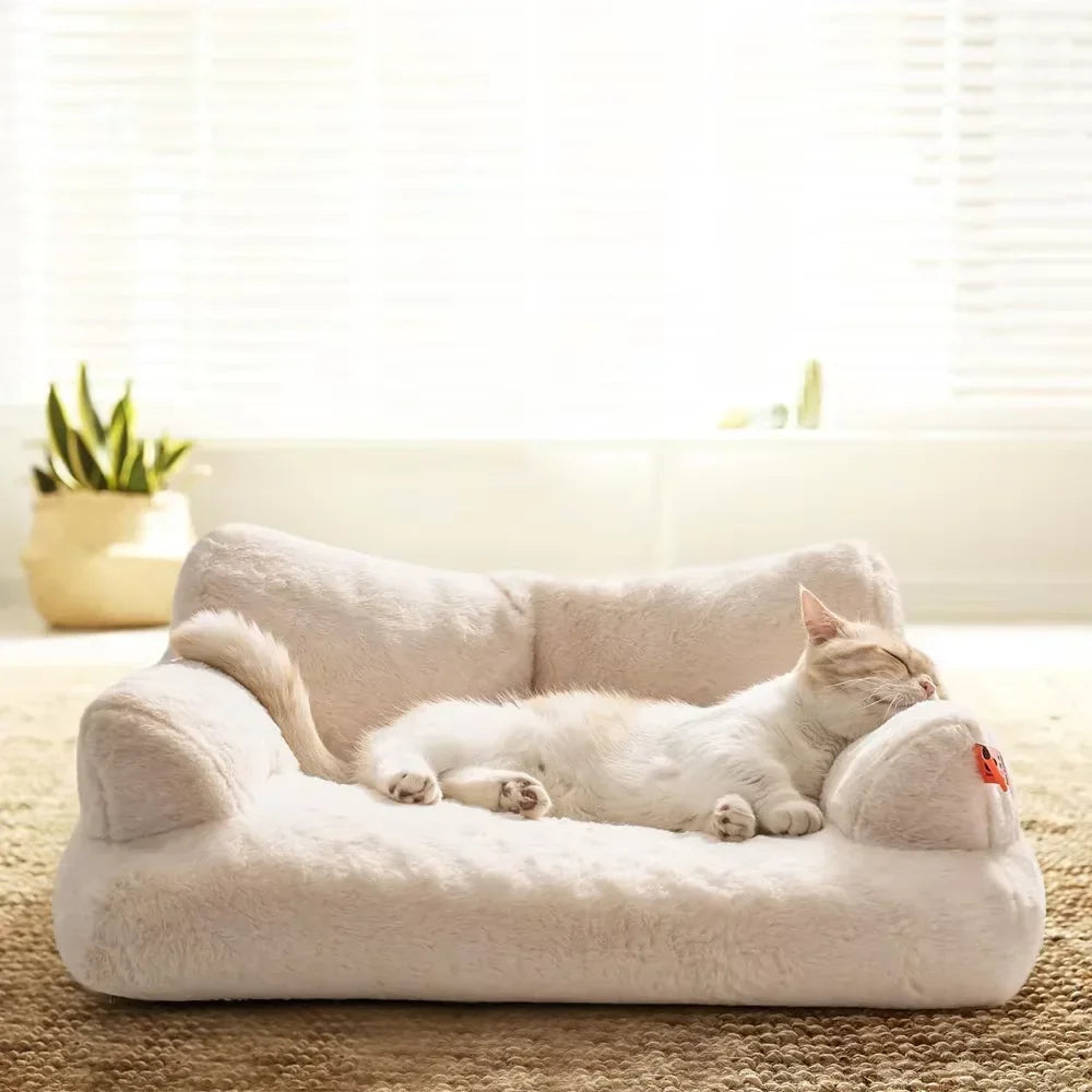 Ultra Soft Fluffy Pet Sofa Bed Cushion for - MyPetDollar.com