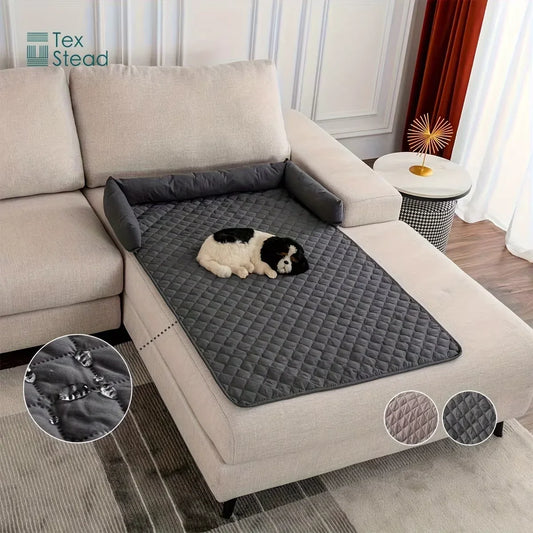 Check Dog Bed with Bolster,Waterproof Pet - MyPetDollar.com
