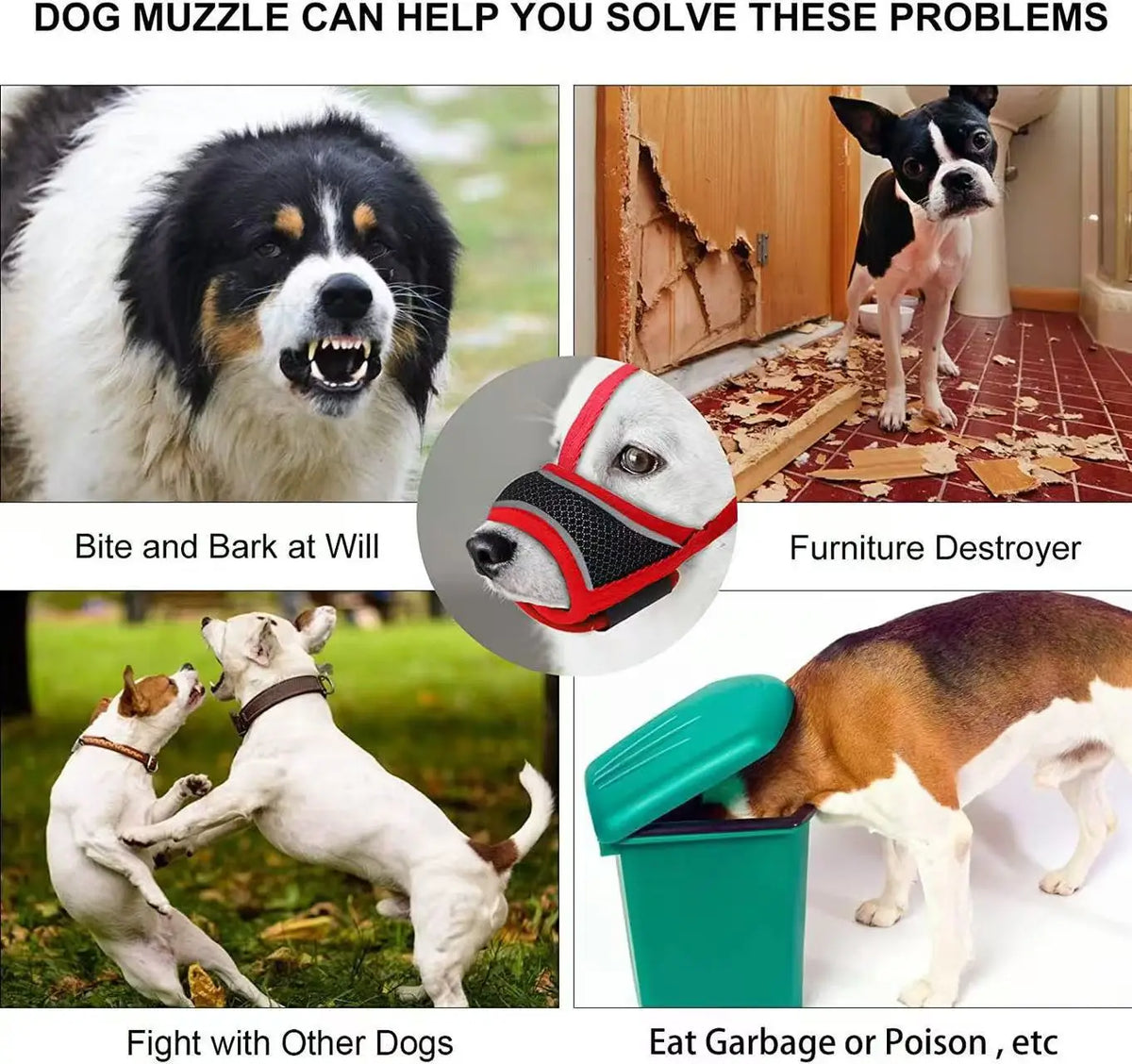 Dog Muzzle Breathable Drinkable Mesh Muzzle - MyPetDollar.com