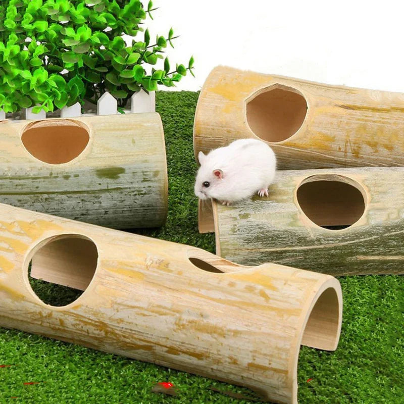 Small Pet Bamboo Tunnel & Hideout - Cooling - MyPetDollar.com