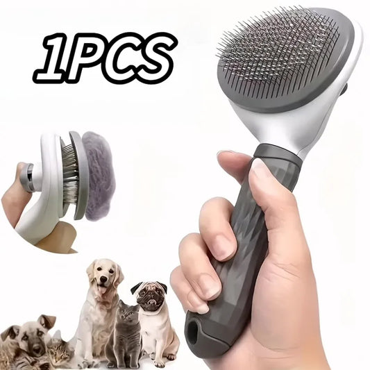1 Pack Self-Clean Pet Slicker Brush, One - MyPetDollar.com