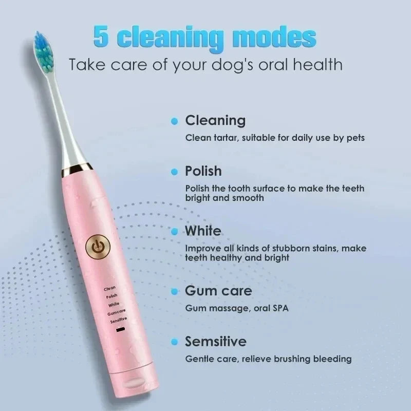 Pet Electric Toothbrush Dog Cat Teeth - MyPetDollar.com