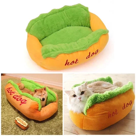 Hot Dog Bed Pet Lounger Doggie Bed Kennel - MyPetDollar.com