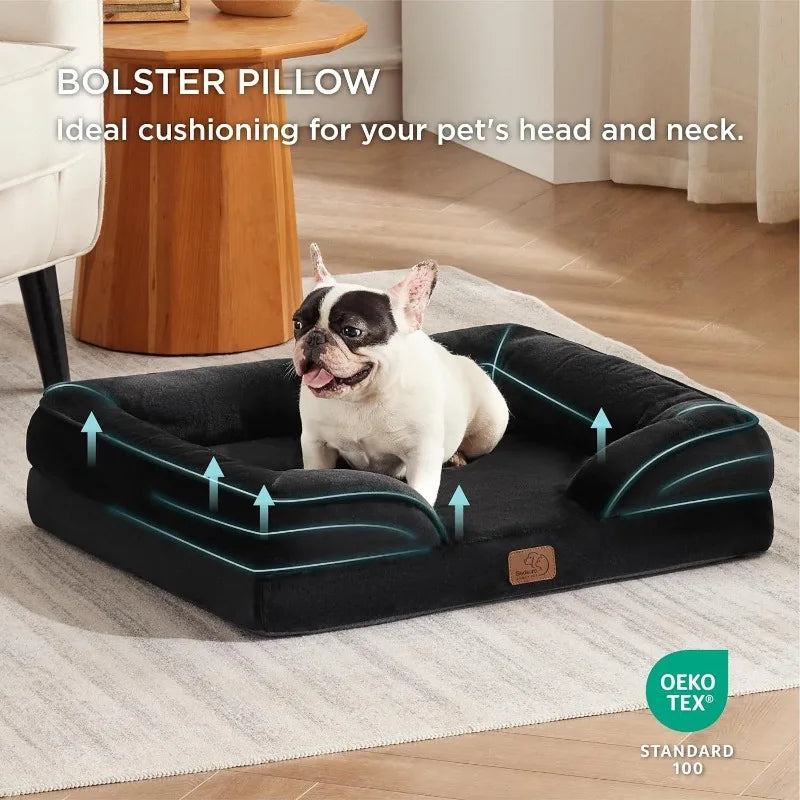 Jumbo Large Orthopedic Dog Bed Memory Foam - MyPetDollar.com