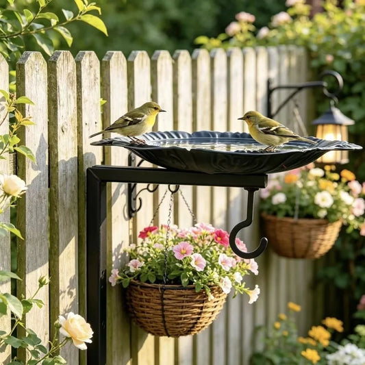 Vintage Wall Mounted Bird Feeder Cast Iron - MyPetDollar.com