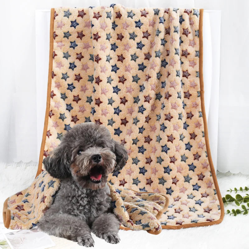 Pet Blanket Ultra-soft Fluffy Printed Mat - MyPetDollar.com