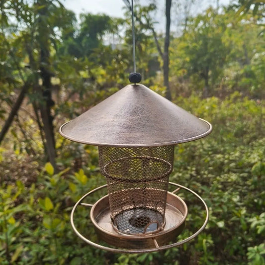 Durable Hanging Automatic Bird Feeder Iron - MyPetDollar.com