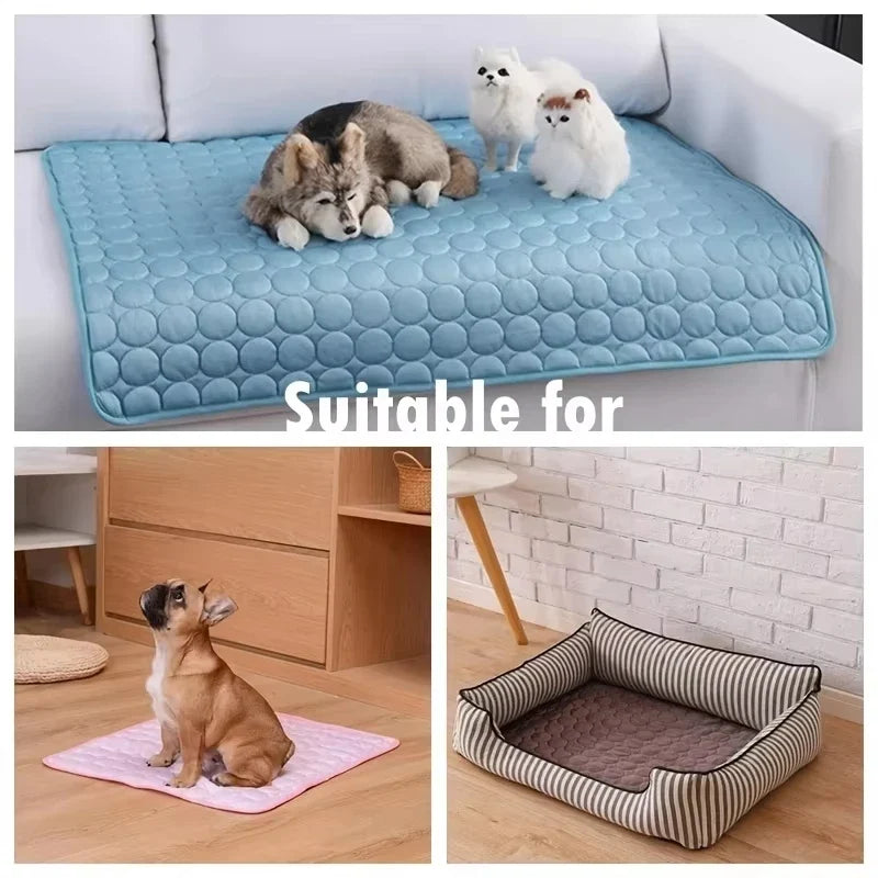 Dog Cooling Mat Summer Pet Cold Bed Extra - MyPetDollar.com