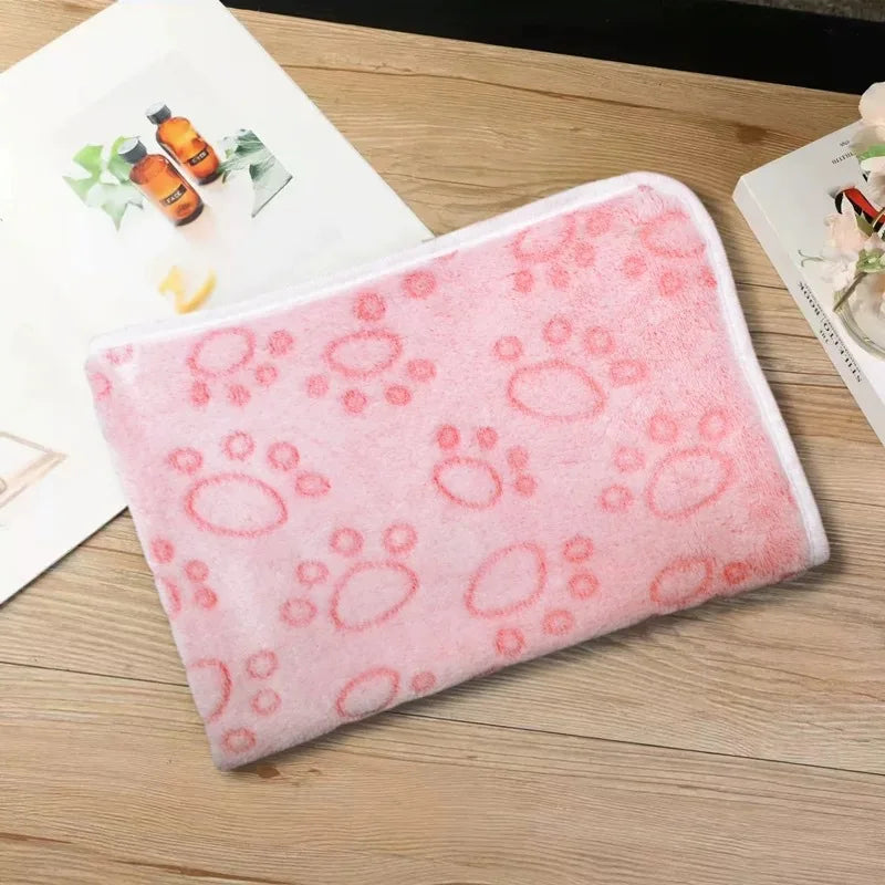 Pet blanket cushion, warm coral fleece cat - MyPetDollar.com