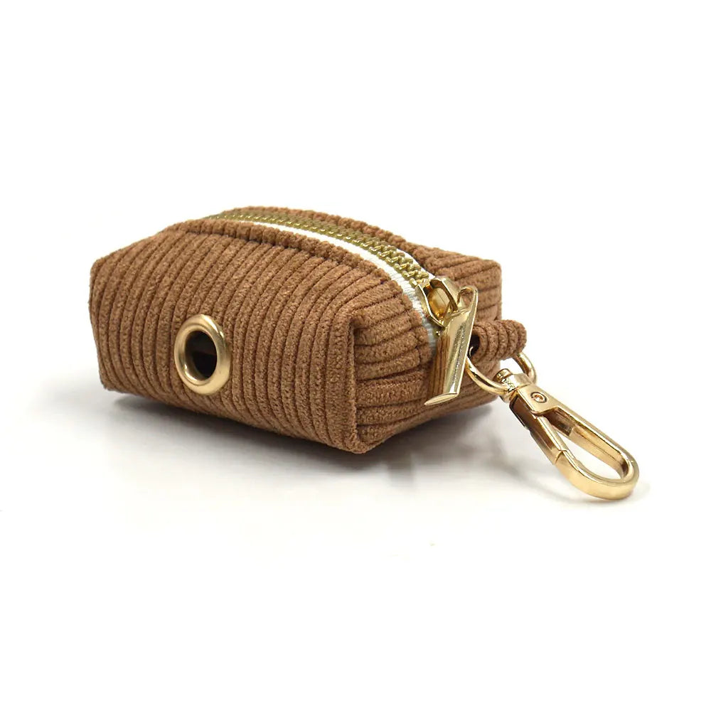 Brown Corduroy Dog Harness and Leash Set - MyPetDollar.com