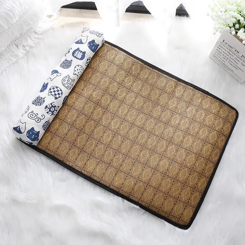 Dog Self Cooling Bed Mat Non-Toxic Ice Silk - MyPetDollar.com