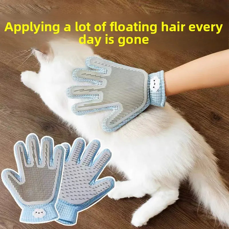 Pet Grooming Double-sided Gloves Cute Cloud - MyPetDollar.com
